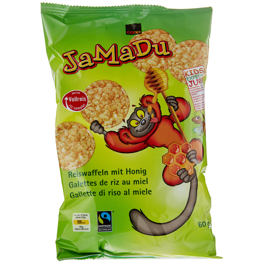 Fairtrade JaMaDu gallette di riso al miele 60 g