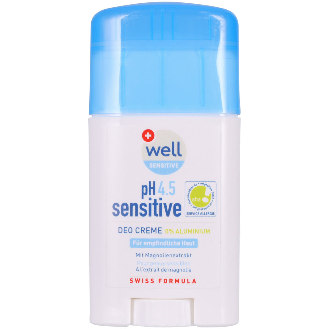 Well pH 4.5 Sensitive Deo Creme 40 ml