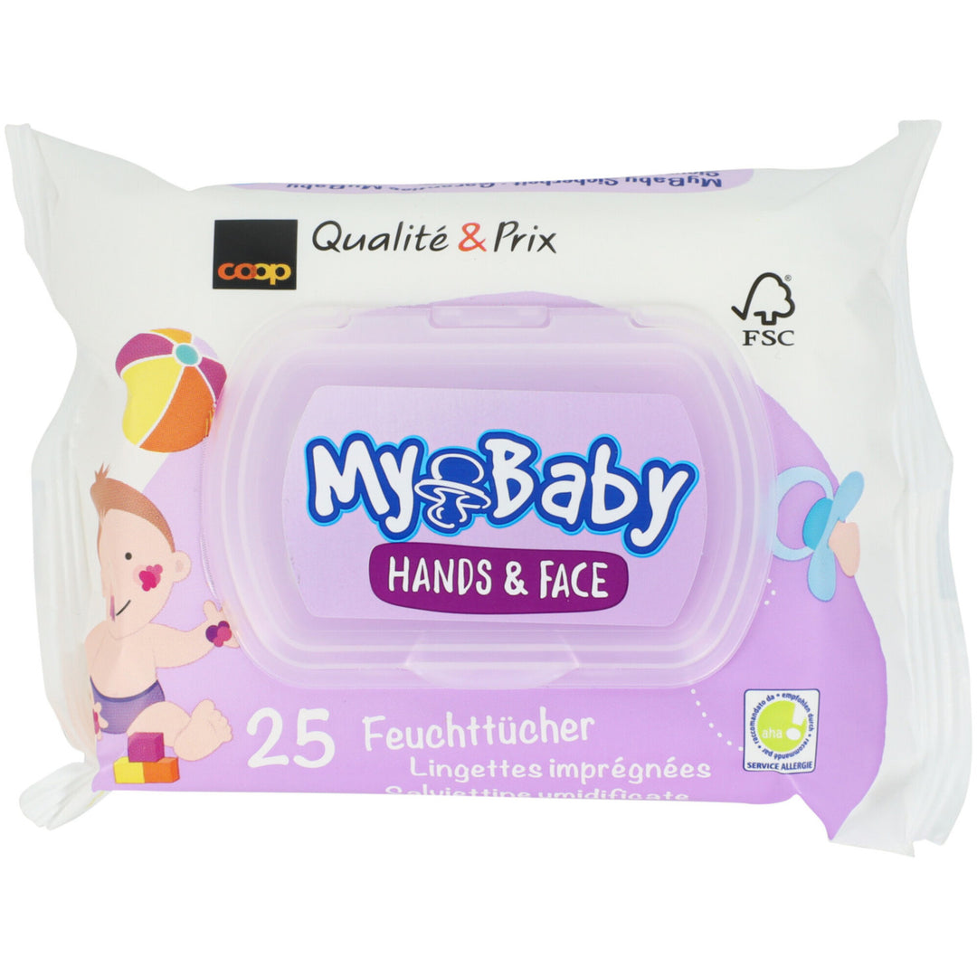 My Baby Feuchttücher Hands & Face 25 Stk.