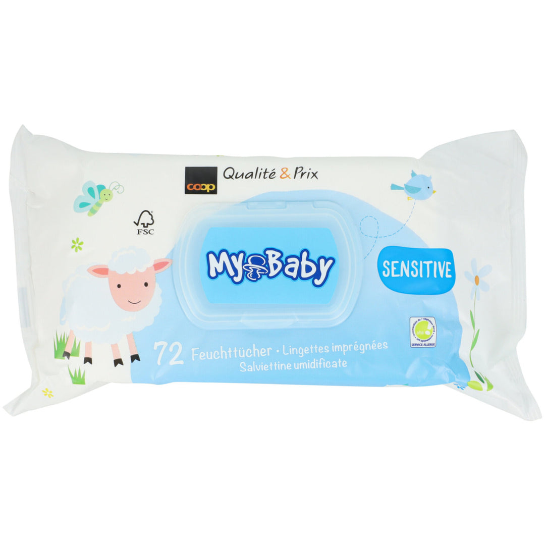 My Baby Wet Wipes Sensitive 72 pieces