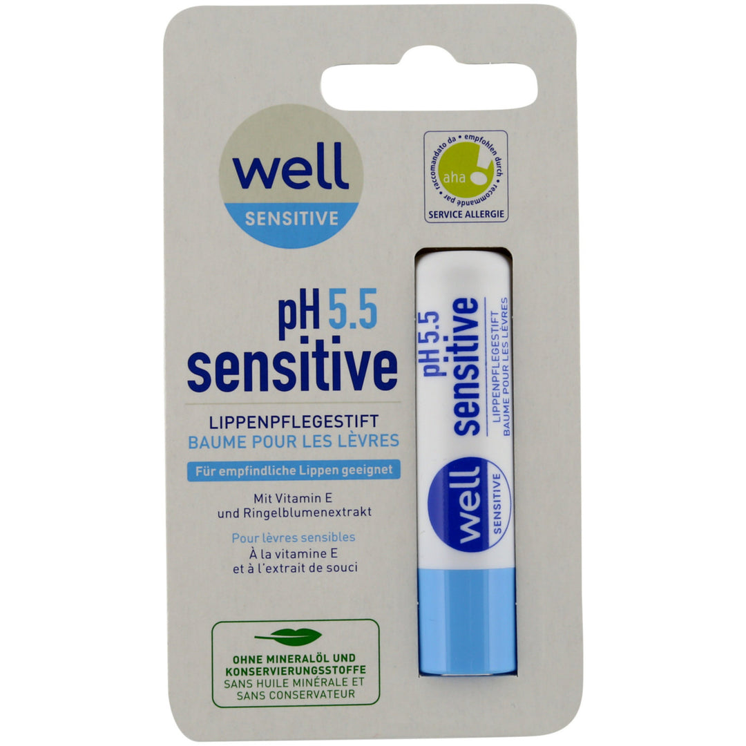 Well pH 5.5. Sensitive Lipbalm 4.8 g
