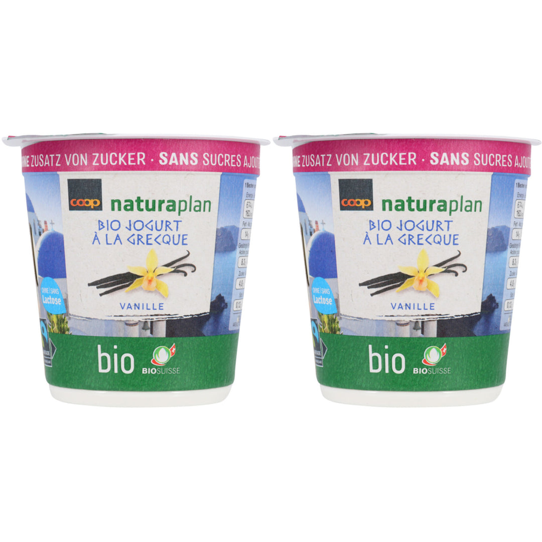 Naturaplan bio yogourt à la grecque vanille sans sucre 150 g