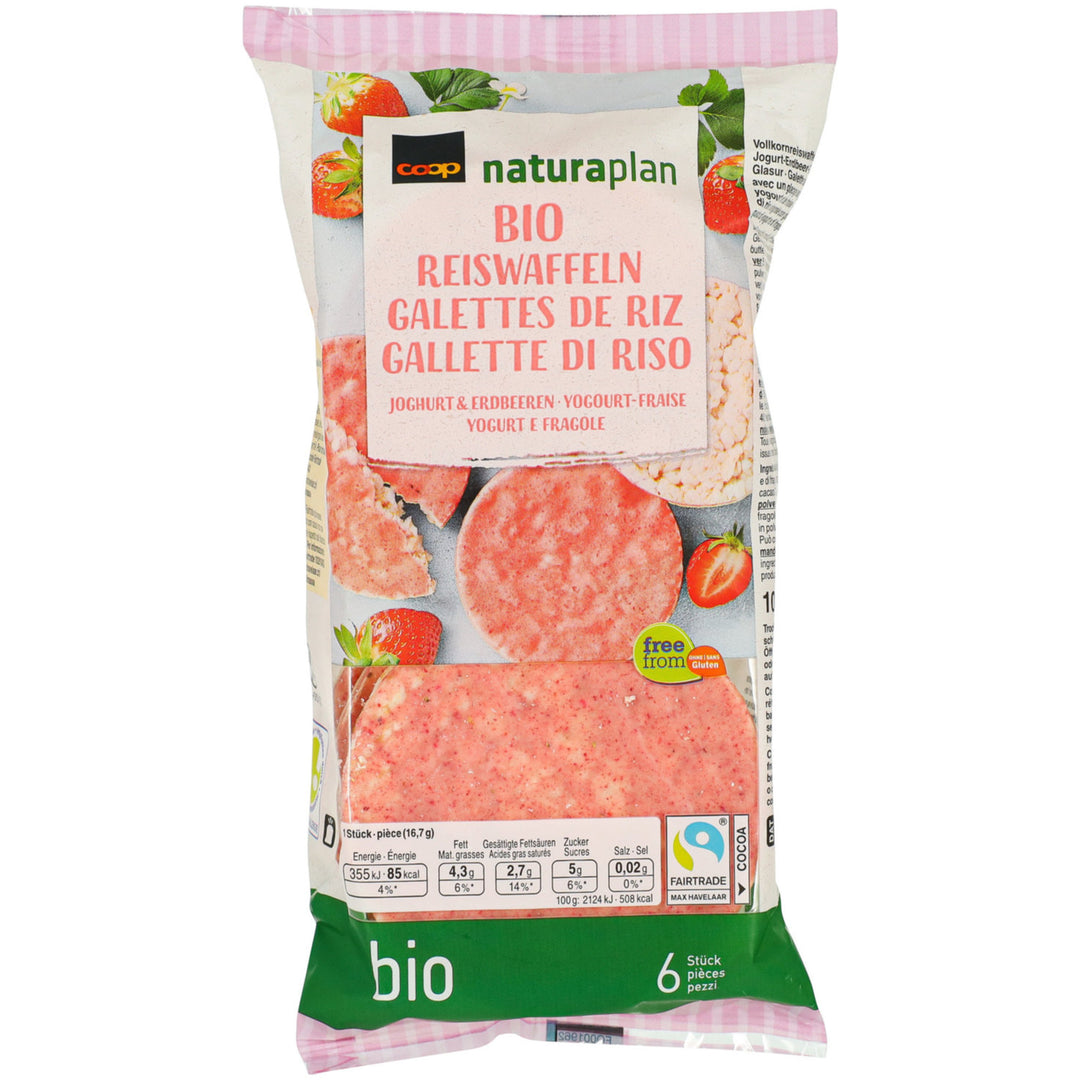 Naturaplan bio galette di riso yogurt e fragole 100 g