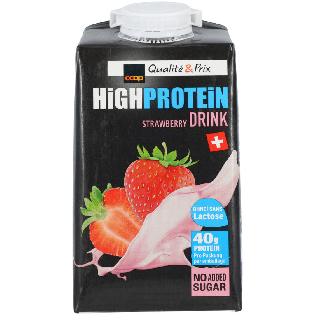 Qualité & Prix High Protein Drink Strawberry 500 ml
