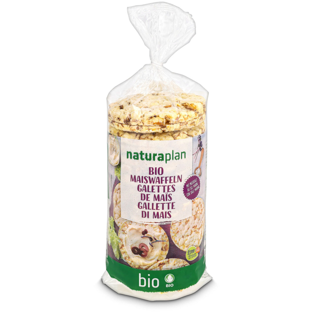 Naturaplan bio gaufrettes au maïs avec sel marin 100 g
