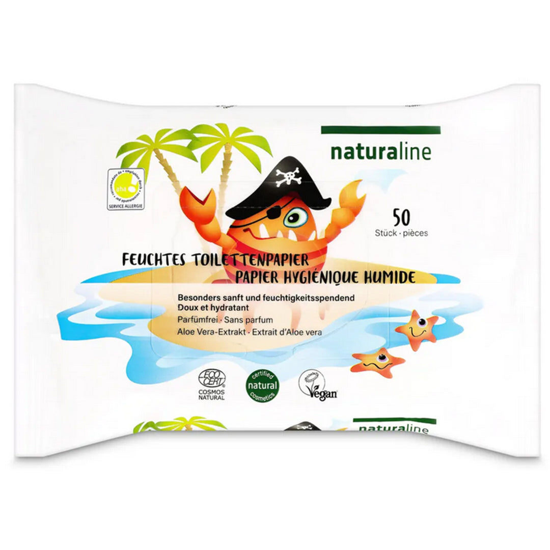 Naturaline Kids feuchtes Toilettenpapier 50 Stk.