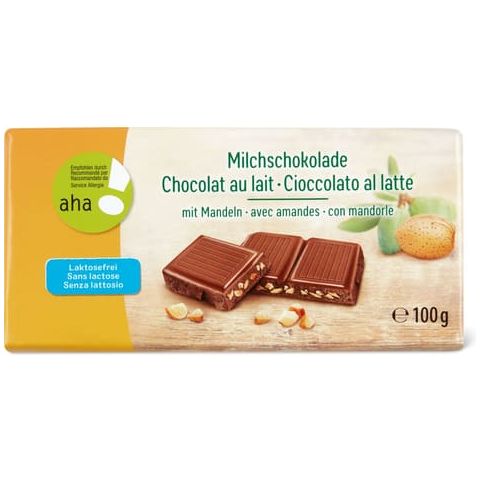 aha! Milk Chocolate with Almonds 100 g