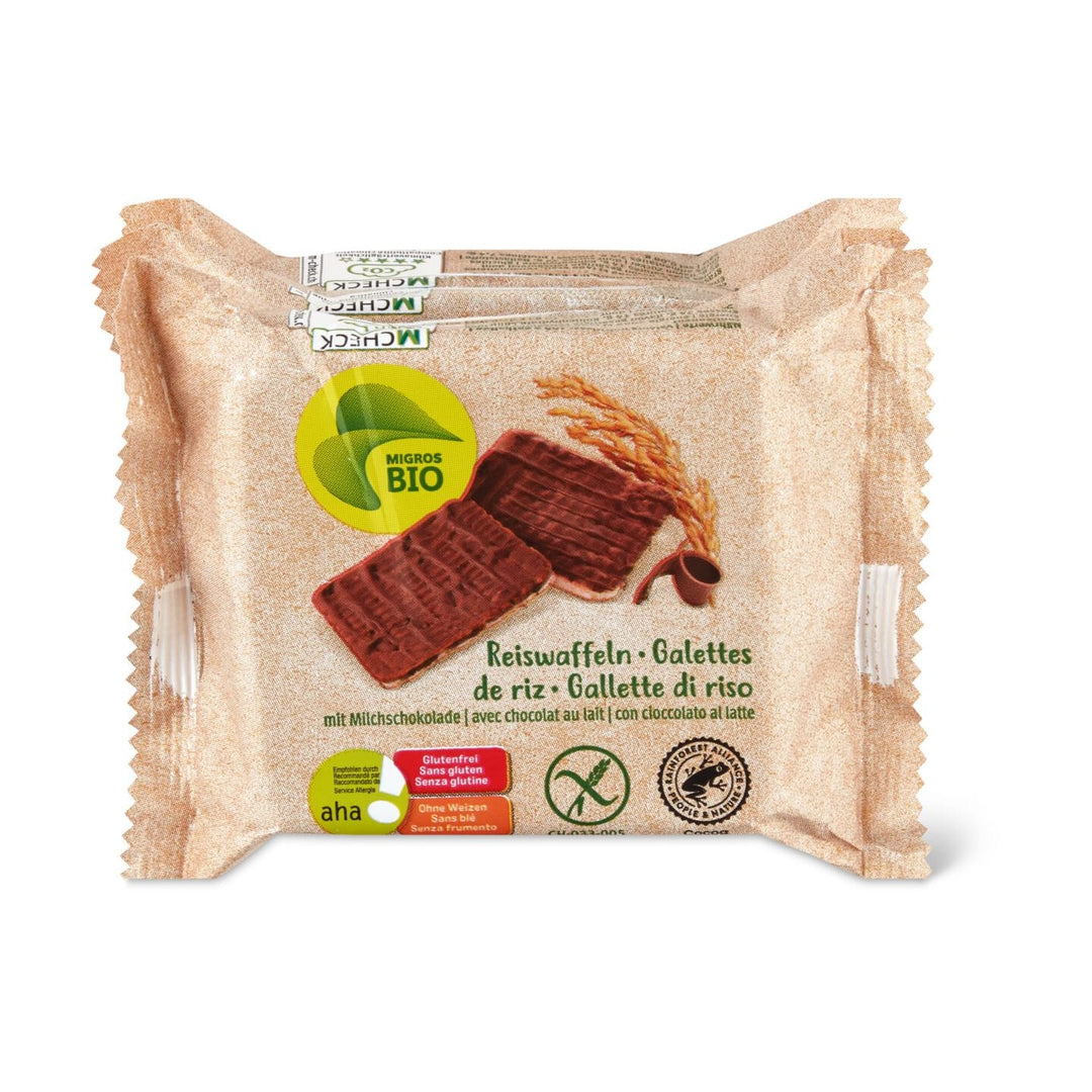 aha! Organic Waffles Milk Chocolate 3x 45 g