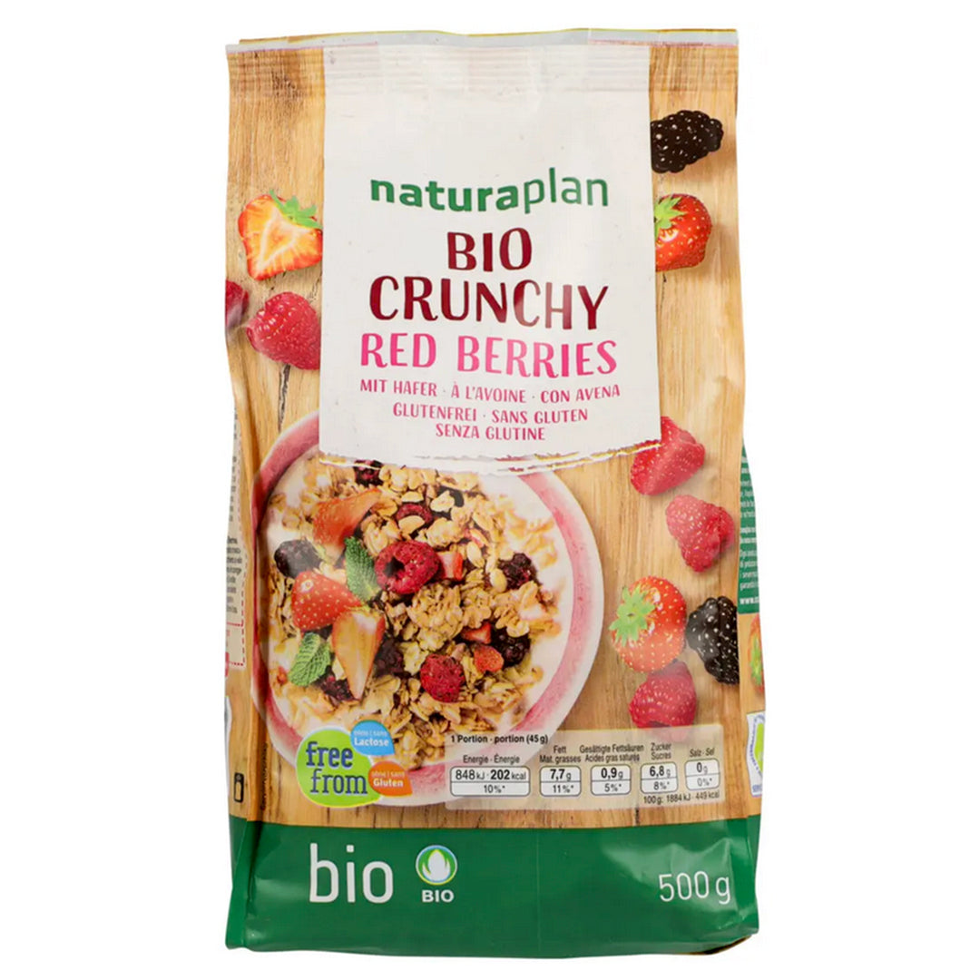 Naturaplan bio granola baies rouges 500 g