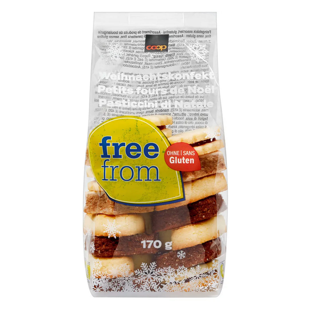 Free From pasticceria di natale (Brunsli, Mailänderli, Spitzbuben & Zimtsterne) 170 g