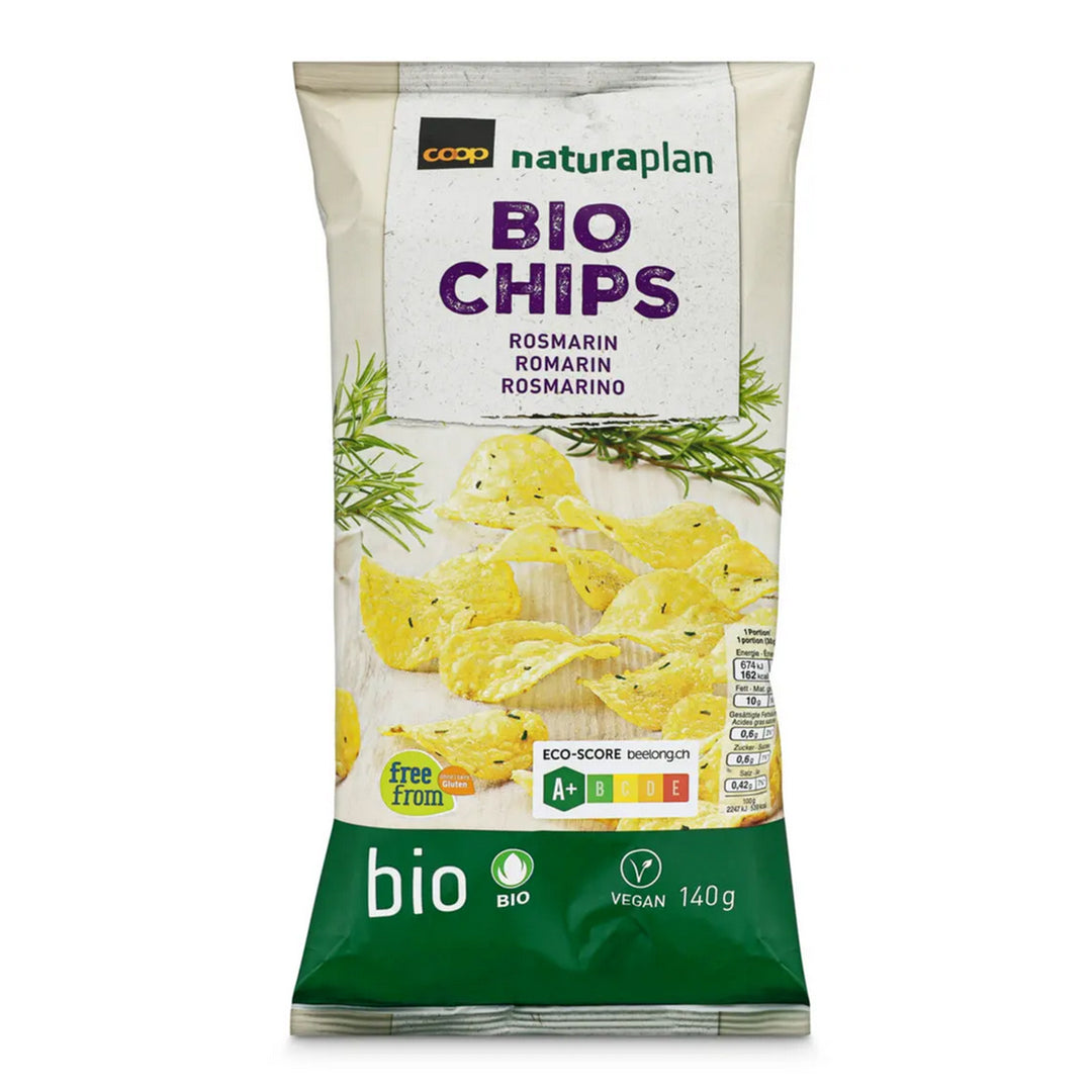 Naturaplan bio chips al rosmarino 140 g