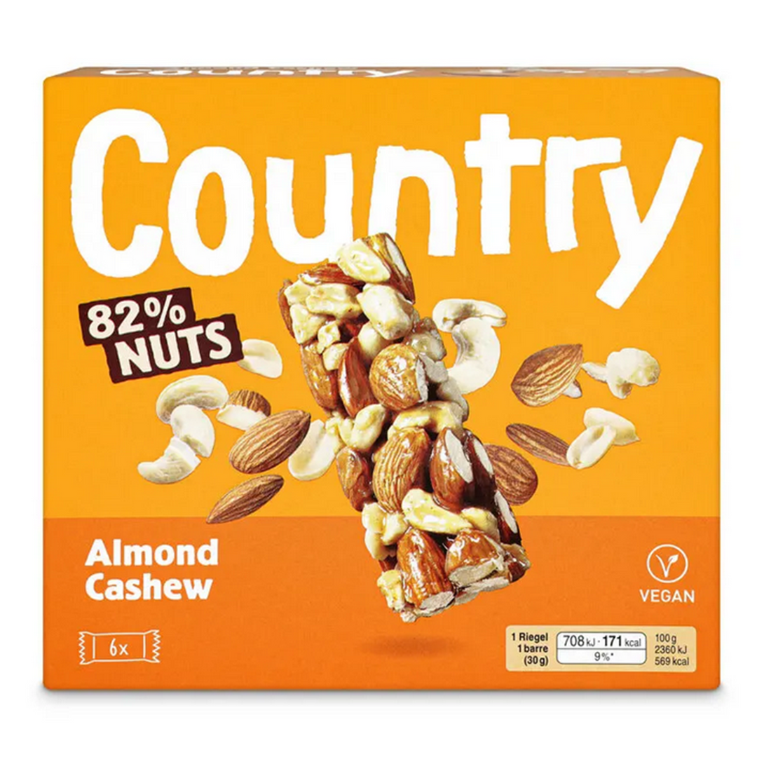 Country Riegel Nuts Almond Cashew 6x 30 g