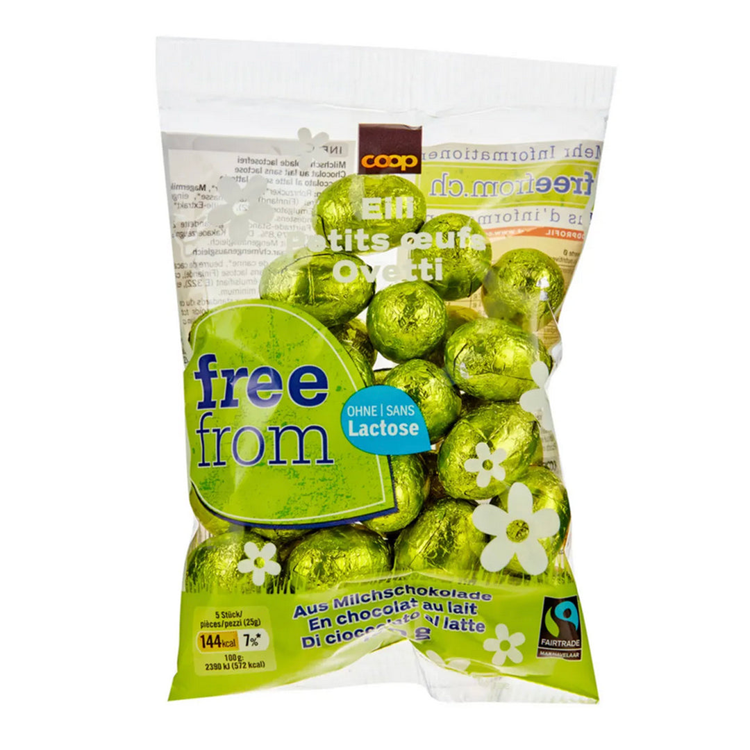 Free From fairtrade ovetti di cioccolato al latte 150 g