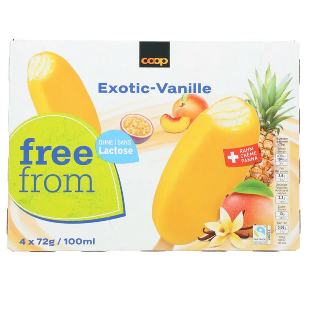Free From bâtonnets glacés exotique-vanille 100 ml / 4x 100 ml