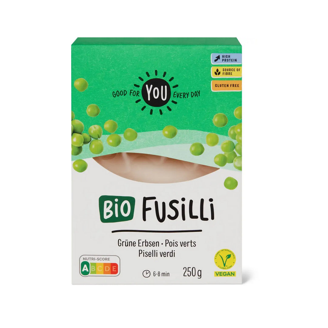 YOU bio Fusili pois verts 250 g