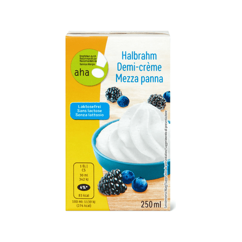 aha demi-crème 250 ml