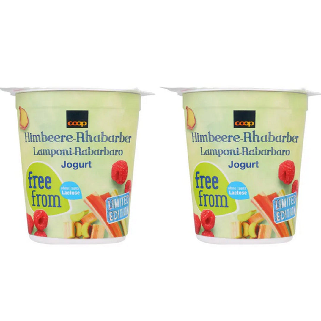 Free From Yoghurt Rasberry and Rhubarb 180 g