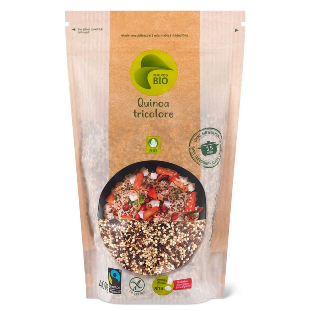 aha! bio fairtrade quinoa tricolore 400 g