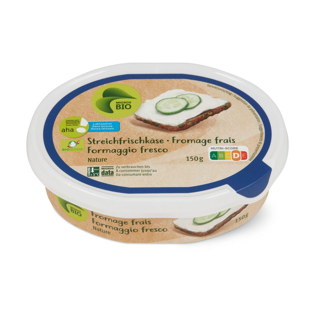 aha! bio fromage frais a tartiner nature 150 g