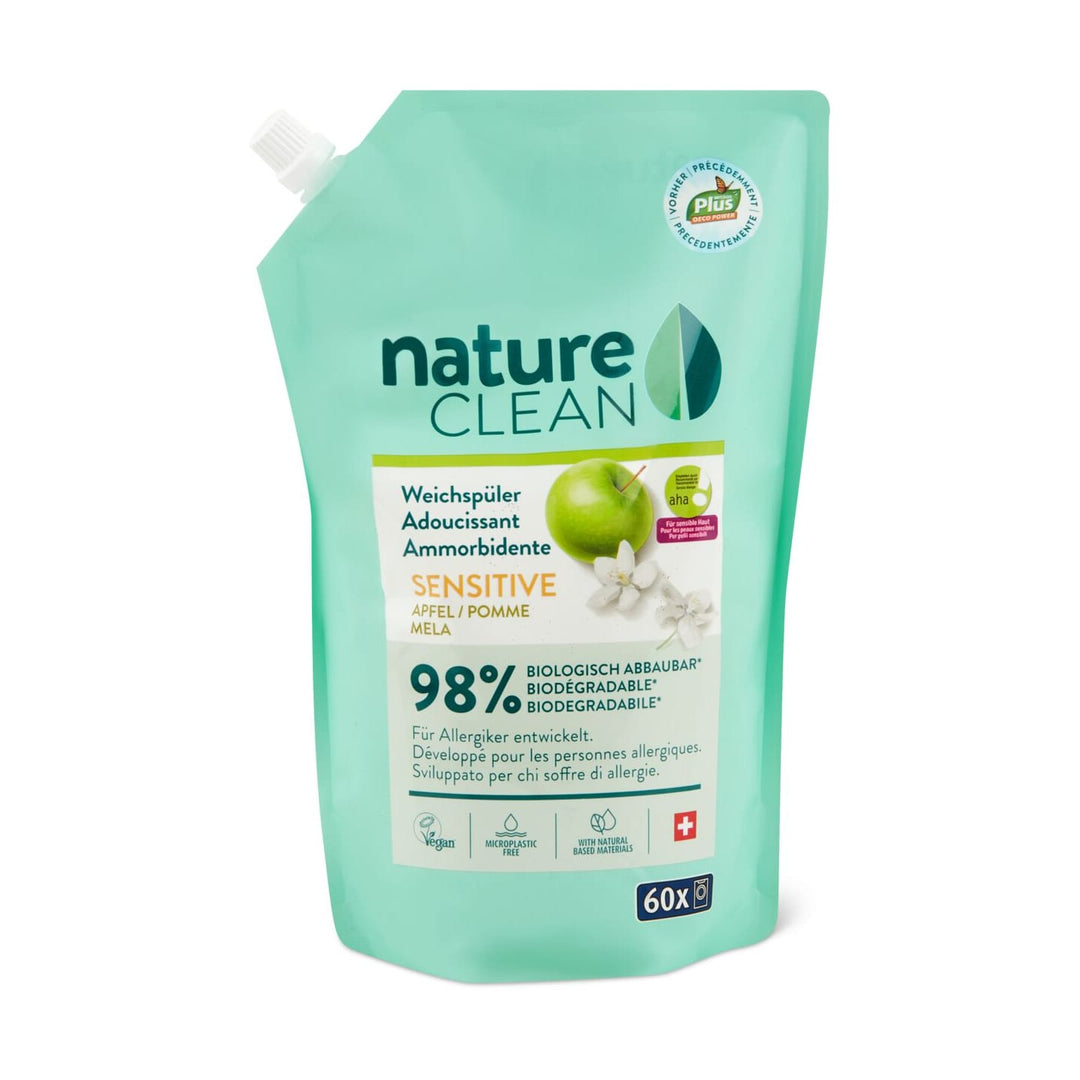 Nature Clean Weichspüler Sensitive Apfel 1.5 l