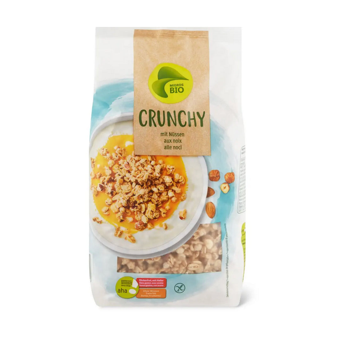 aha! bio muesli croquant aux fruits à coque 500 g