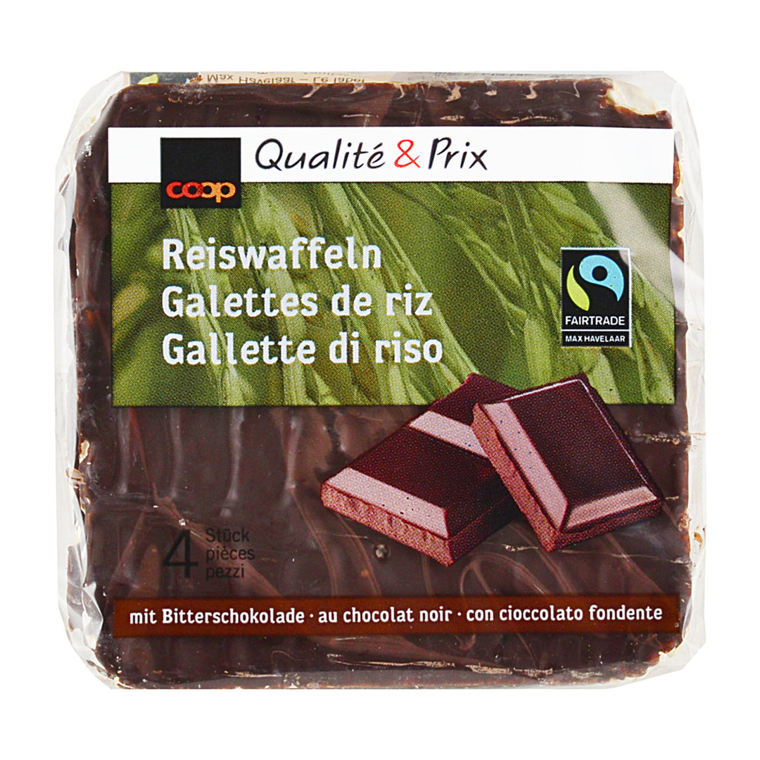 Fairtrade Gallette di riso con cioccolato fondente 2x 45 g