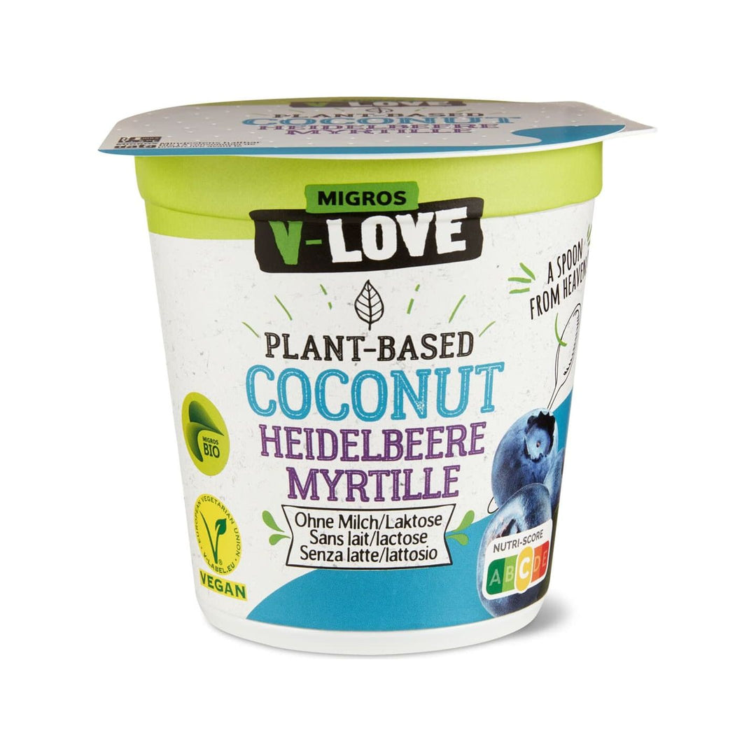 V-Love bio vegurt noix de coco-myrtille 150 g