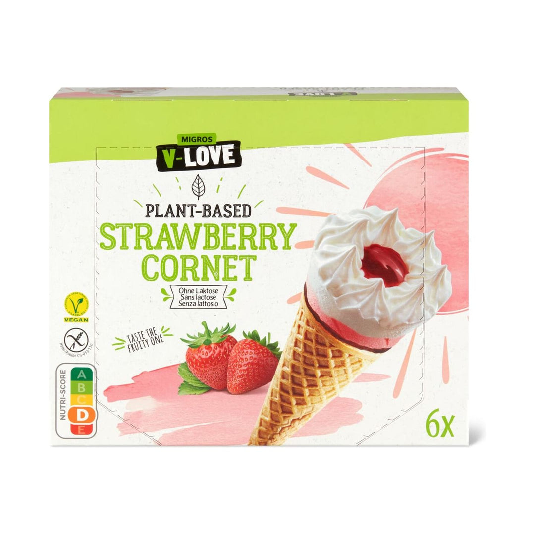 V-Love Strawberry Cornet 110 ml / 6x 110 ml