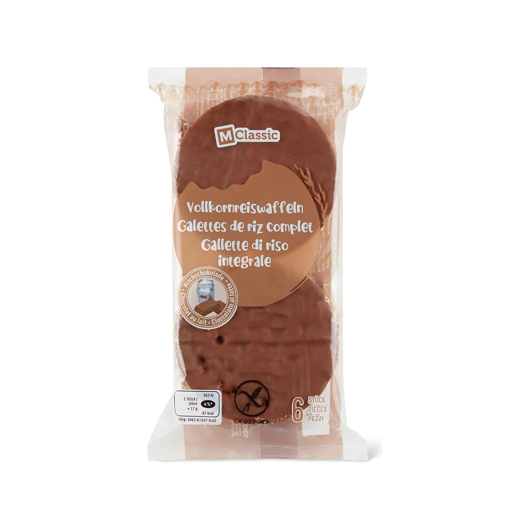 M-Classic gallette di riso integrale al cioccolato al latte 100 g