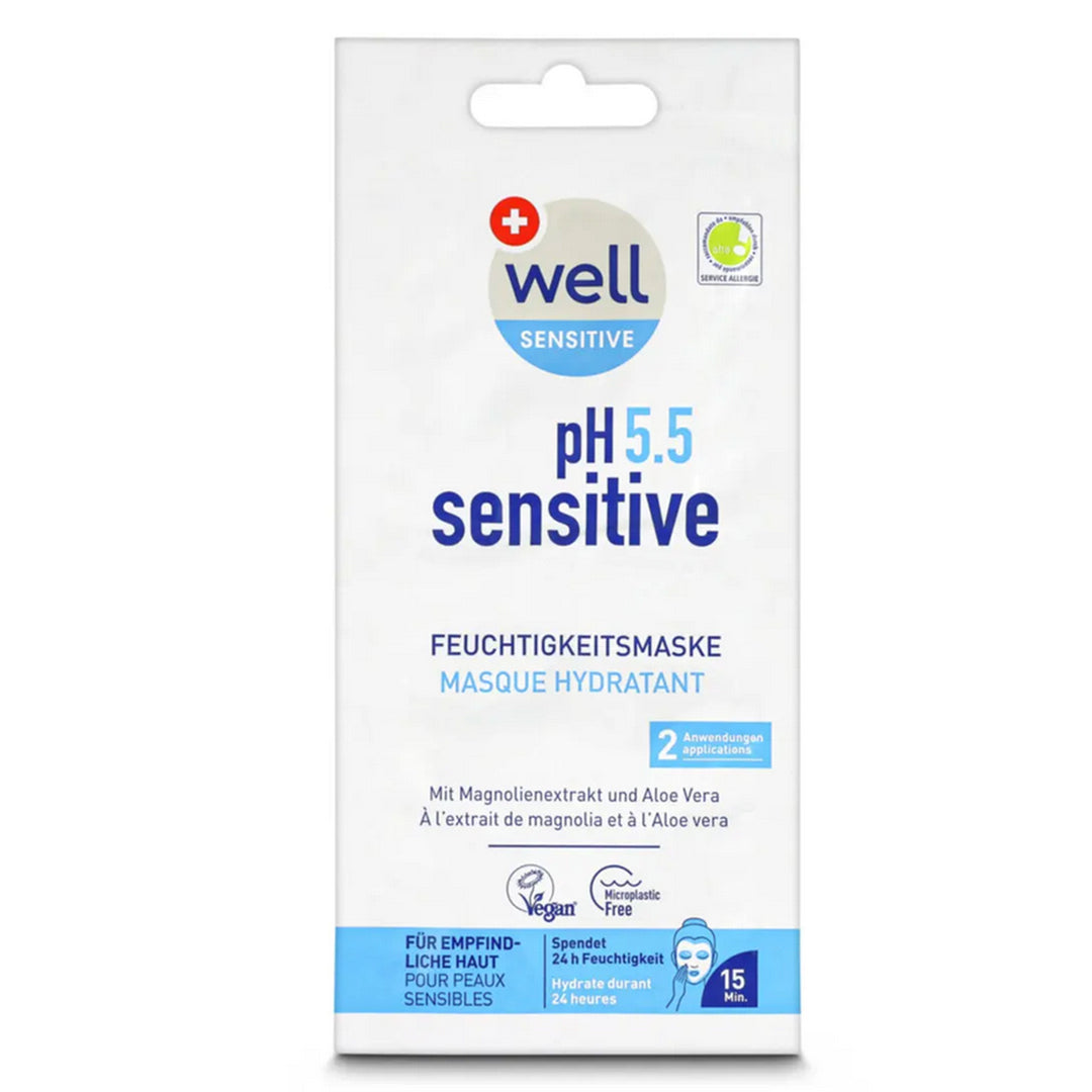 Well pH 5.5 sensitive moisturising mask 2x 7.5 ml