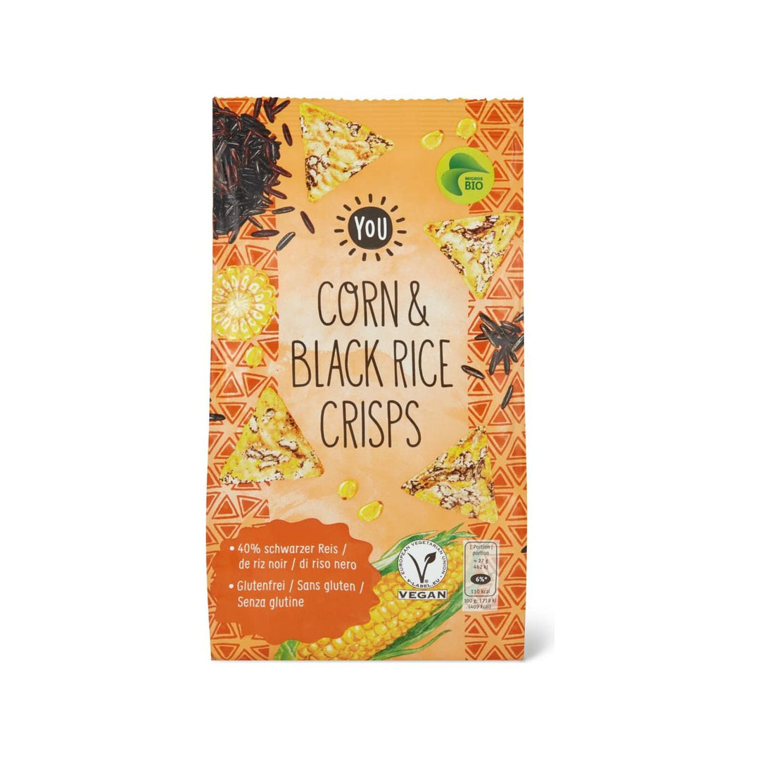 YOU Bio Corn Crisps Black Rice 80 g