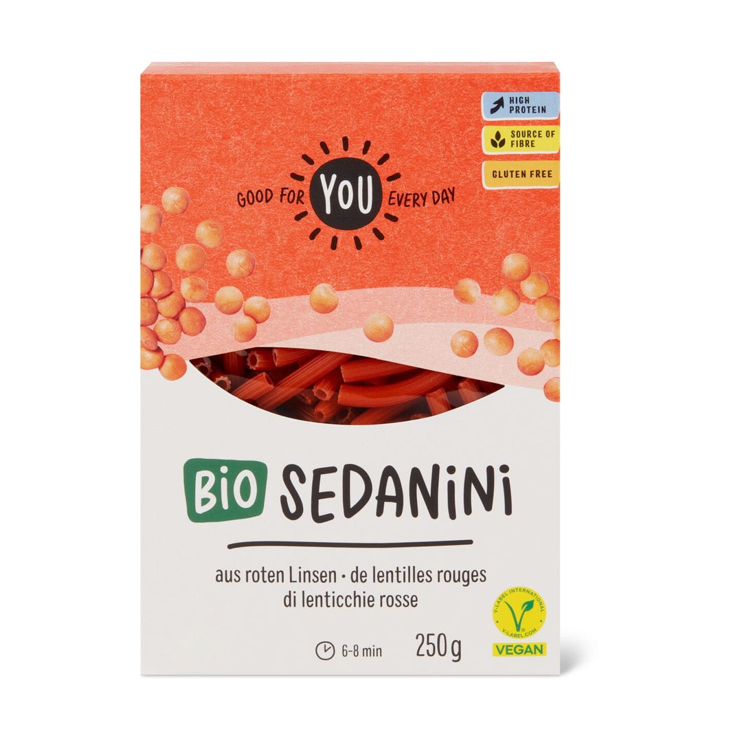 YOU bio sedanini lentilles rouges 250 g
