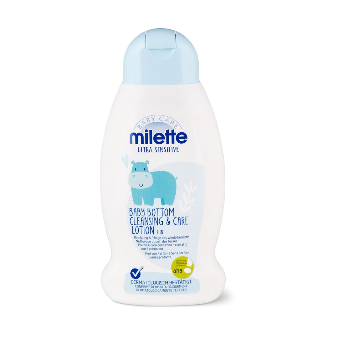 aha! Milette Ultra Sensitive Baby Bottom Cleansing & Care Lotion 2 in 1 300 ml