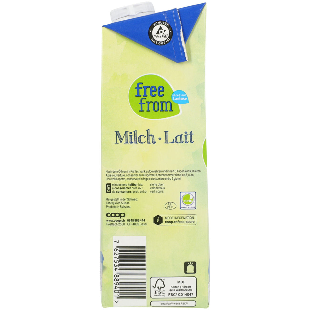 Free From lait entier UHT 1 l