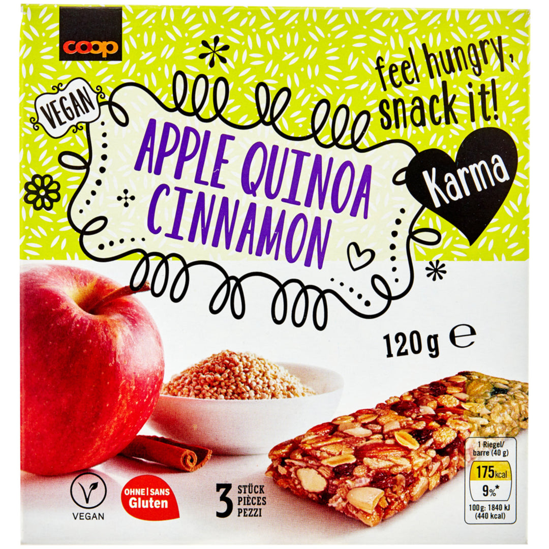 Karma barres pomme quinoa cannelle 3x 40 g