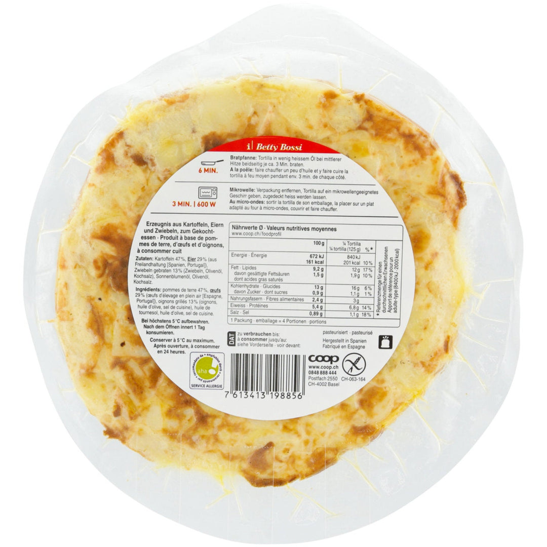 Betty Bossi tortilla avec ognions 500 g