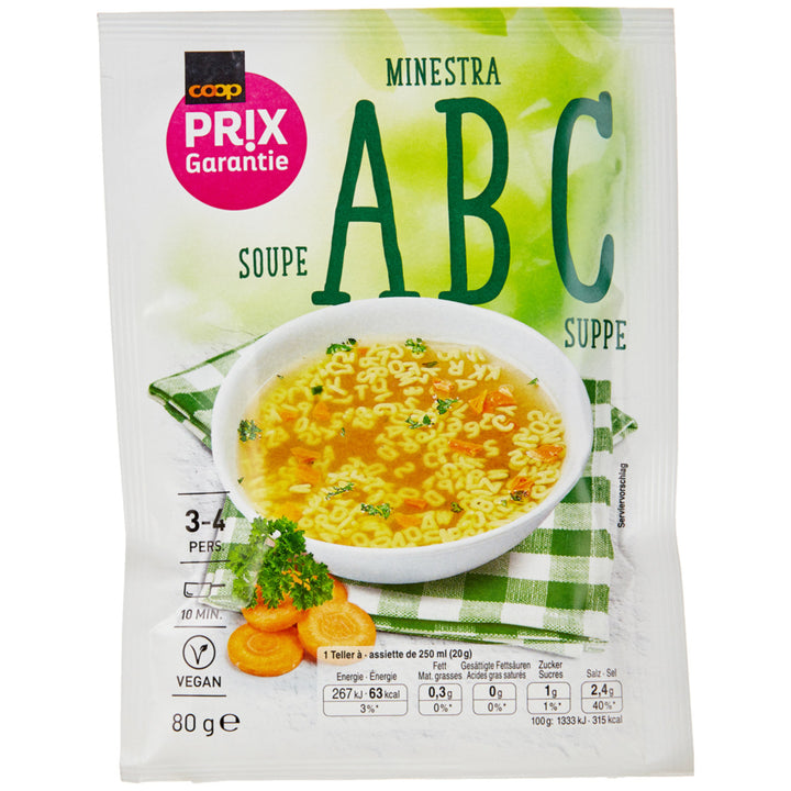 Prix Garantie minestra ABC 80 g