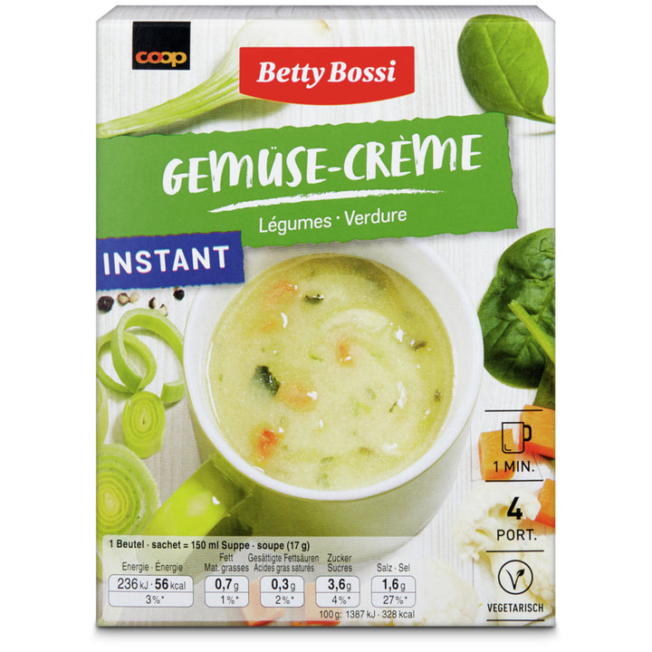 Betty Bossi soupe crème de légumes 68 g