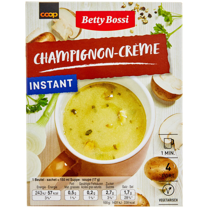 Betty Bossi soupe crème au champignons 68 g