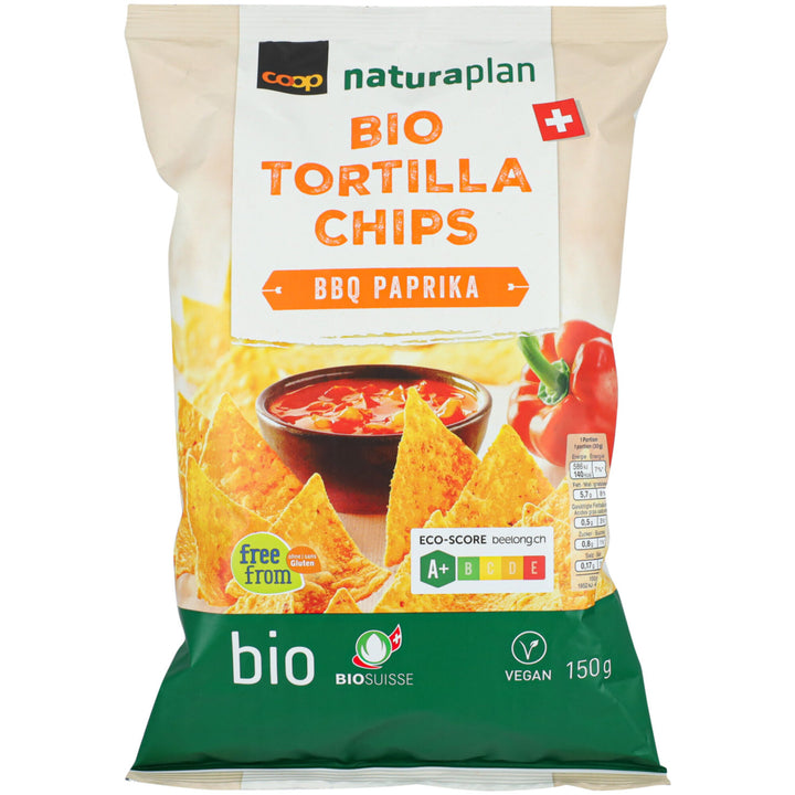 Naturaplan bio tortilla chips BBQ poivron 150 g