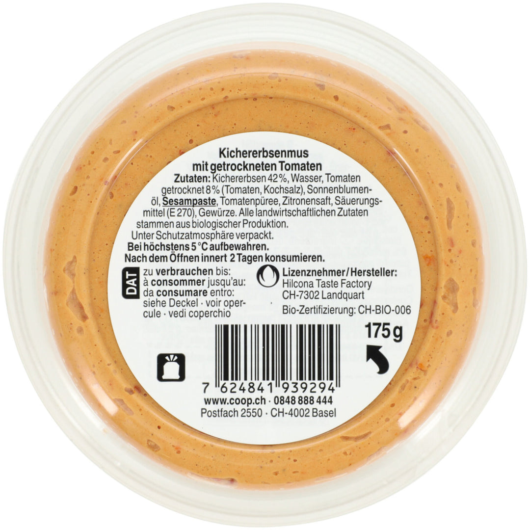 Naturaplan houmous tomate 175 g