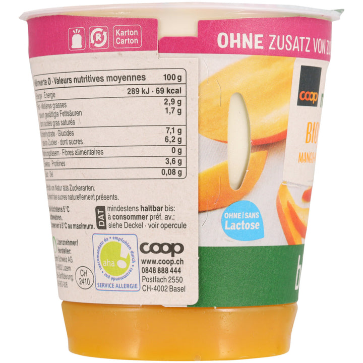 Naturaplan bio yogurt mango e frutto di passione 150 g