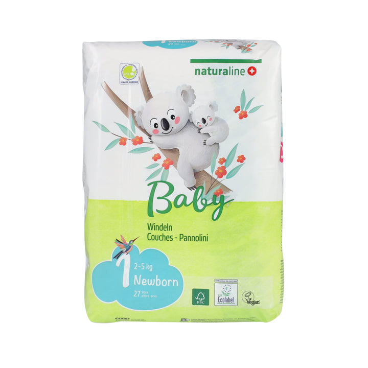 Naturaline Nappies 1 Newborn 27 pcs