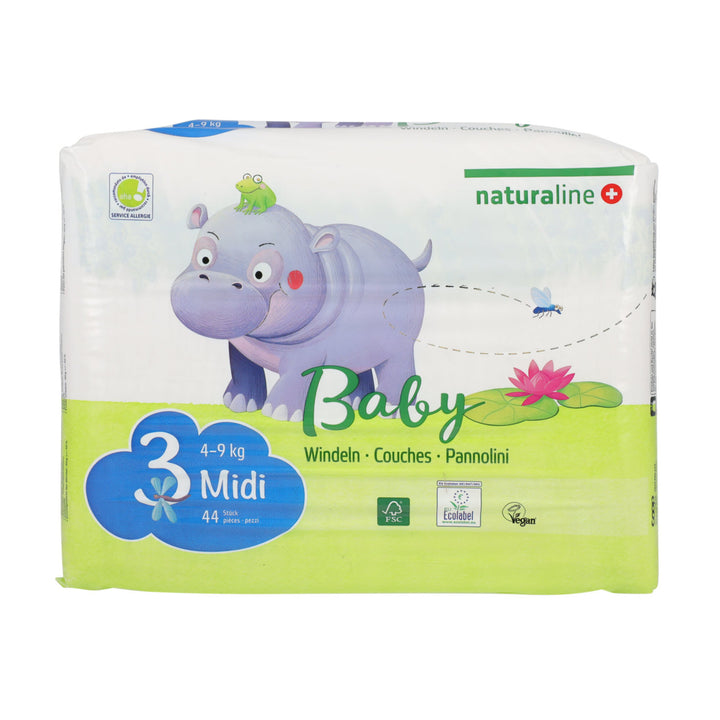 Naturaline Nappies 3 Midi 44 pcs