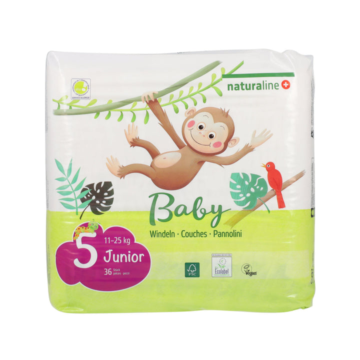 Naturaline Nappies 5 Junior 36 pcs