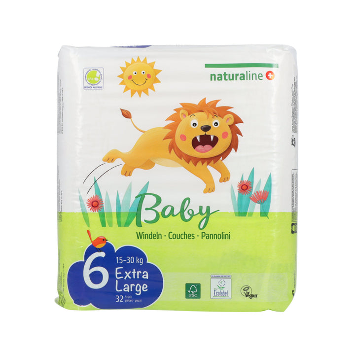 Naturaline Nappies 6 Extra Large 32 pcs