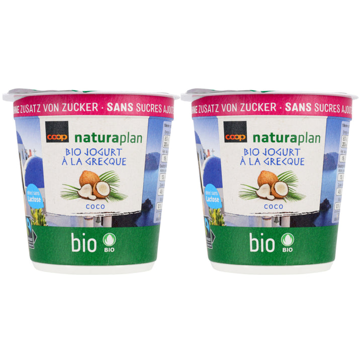 Naturaplan bio yogourt à la grecque coco sans sucre 150 g