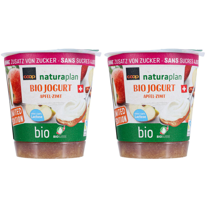 Naturaplan bio yogourt pomme-cannelle sans sucre 150 g