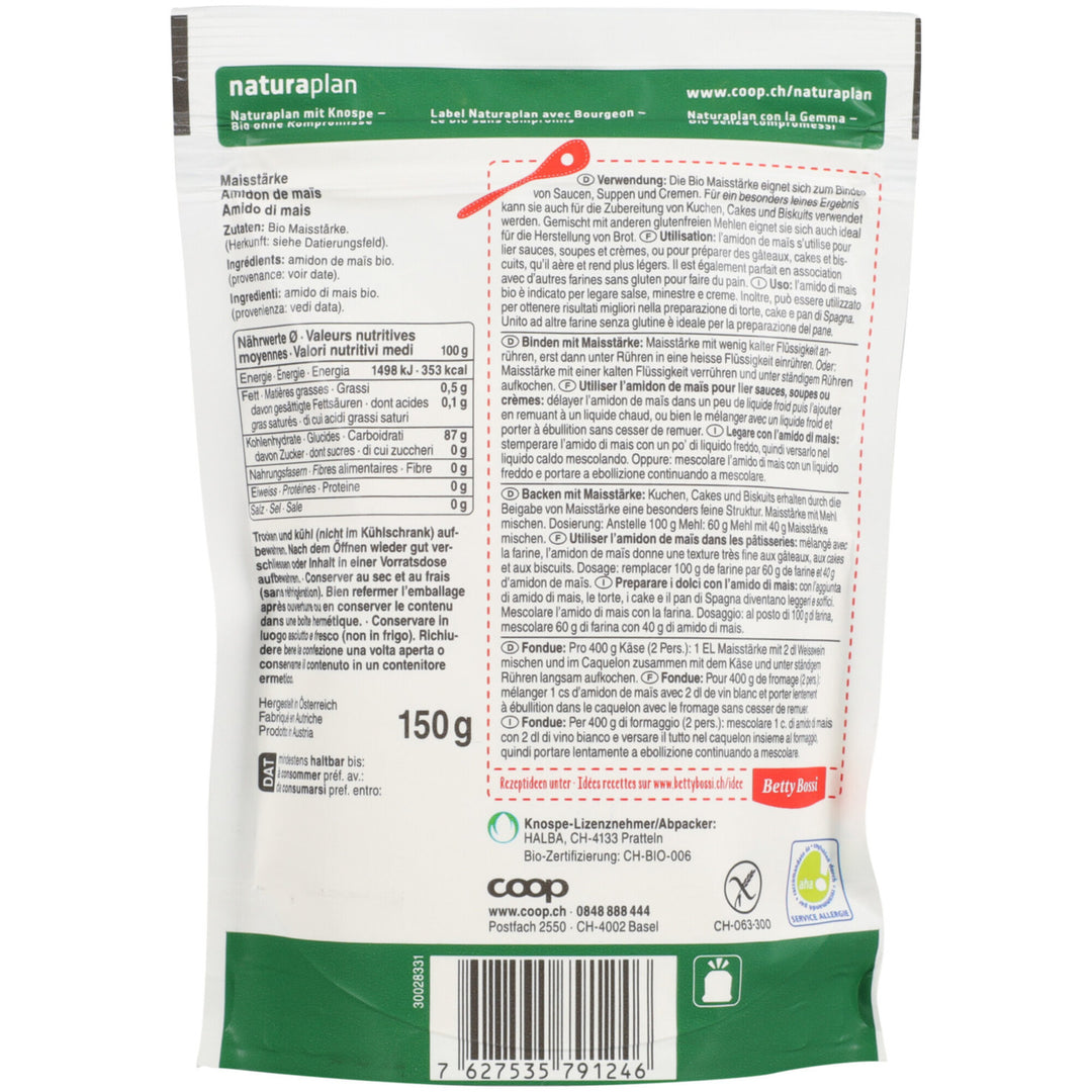 Naturaplan Organic Maize Starch 150 g