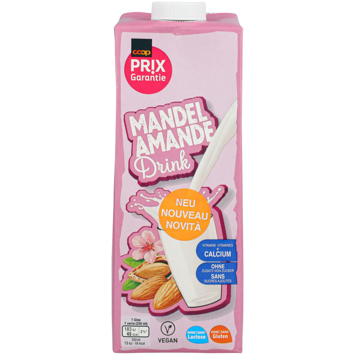 Prix Garantie boisson à l'amande avec calcium et vitamines 1 l